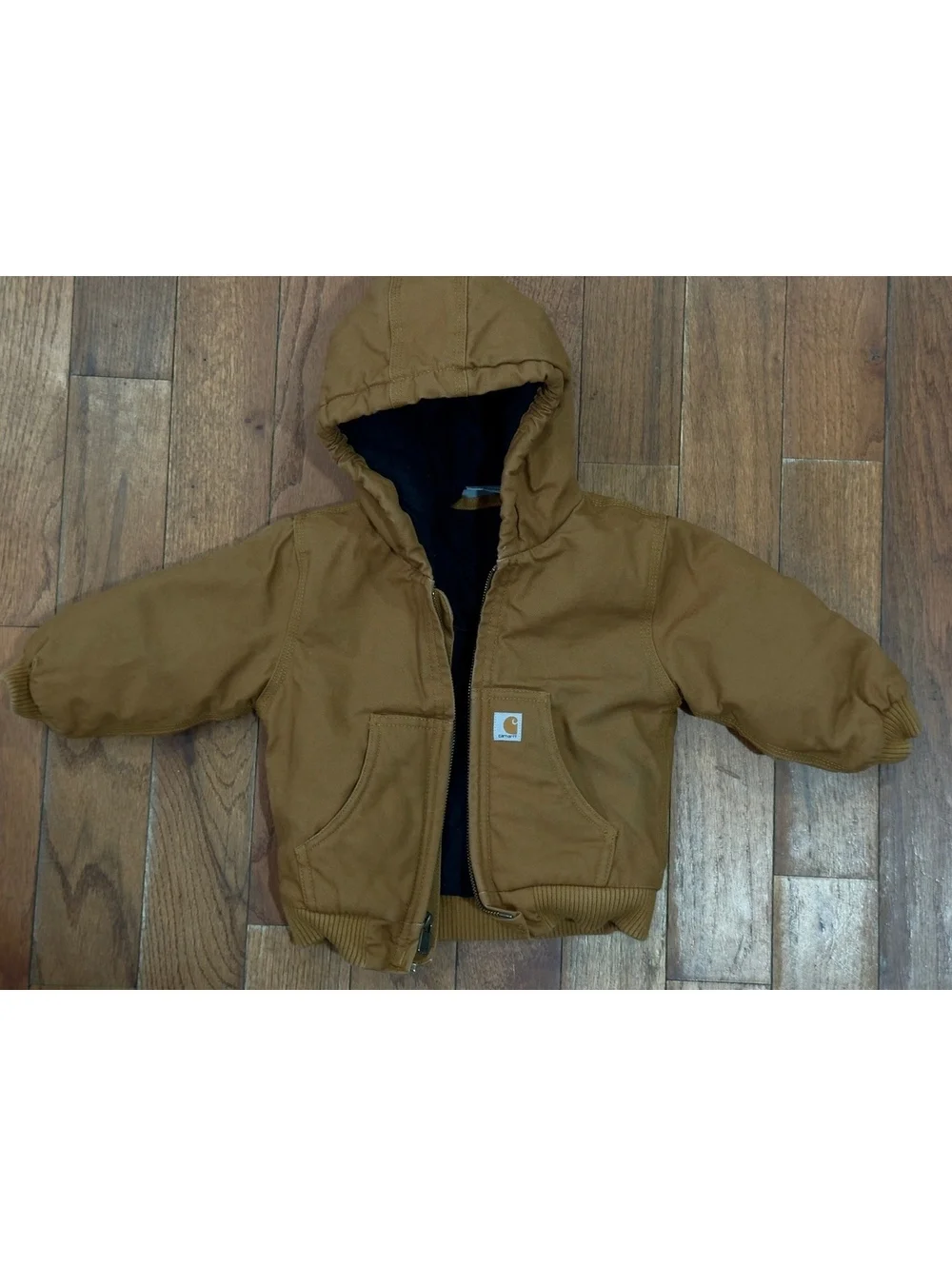 Carhartt Toddler Brown Hooded Jacket Size 18M